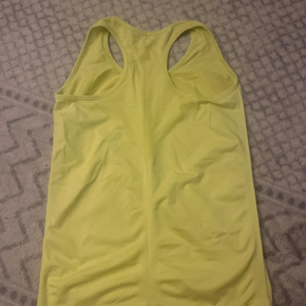 Lemon yellow Oiselle Women's Racerback Seamless Athletic Tank Top